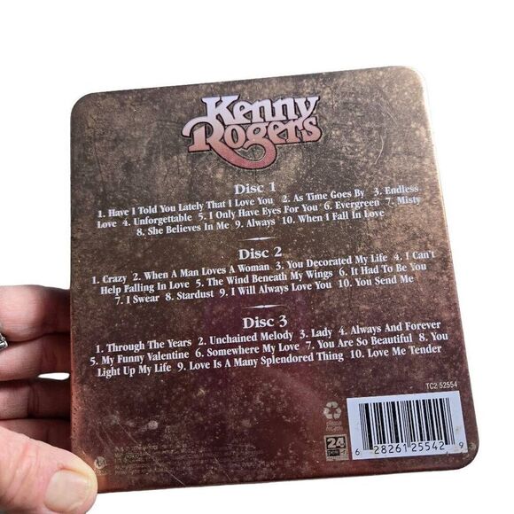 Kenny Rogers 3 CD Tin Case 2006 Country Music - Picture 3 of 4